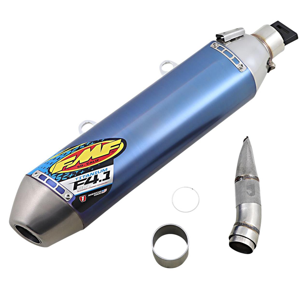 FMF Factory 4.1 RCT Blue Slip-On Exhaust Silencer For Husqvarna FE 350 2017-2019